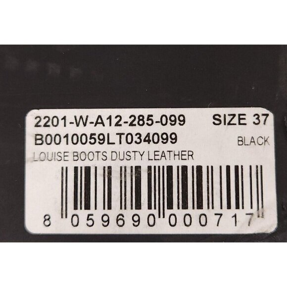 Ann Demeulemeester Louise Dusty Leather Combat Boots Size 37 7 Womens Black - Picture 12 of 13